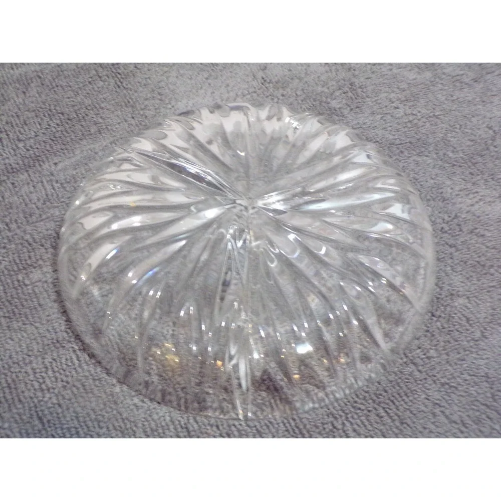 Gorham Germany Full Lead Crystal Divided Condiment Relish Dish‎ Vintage